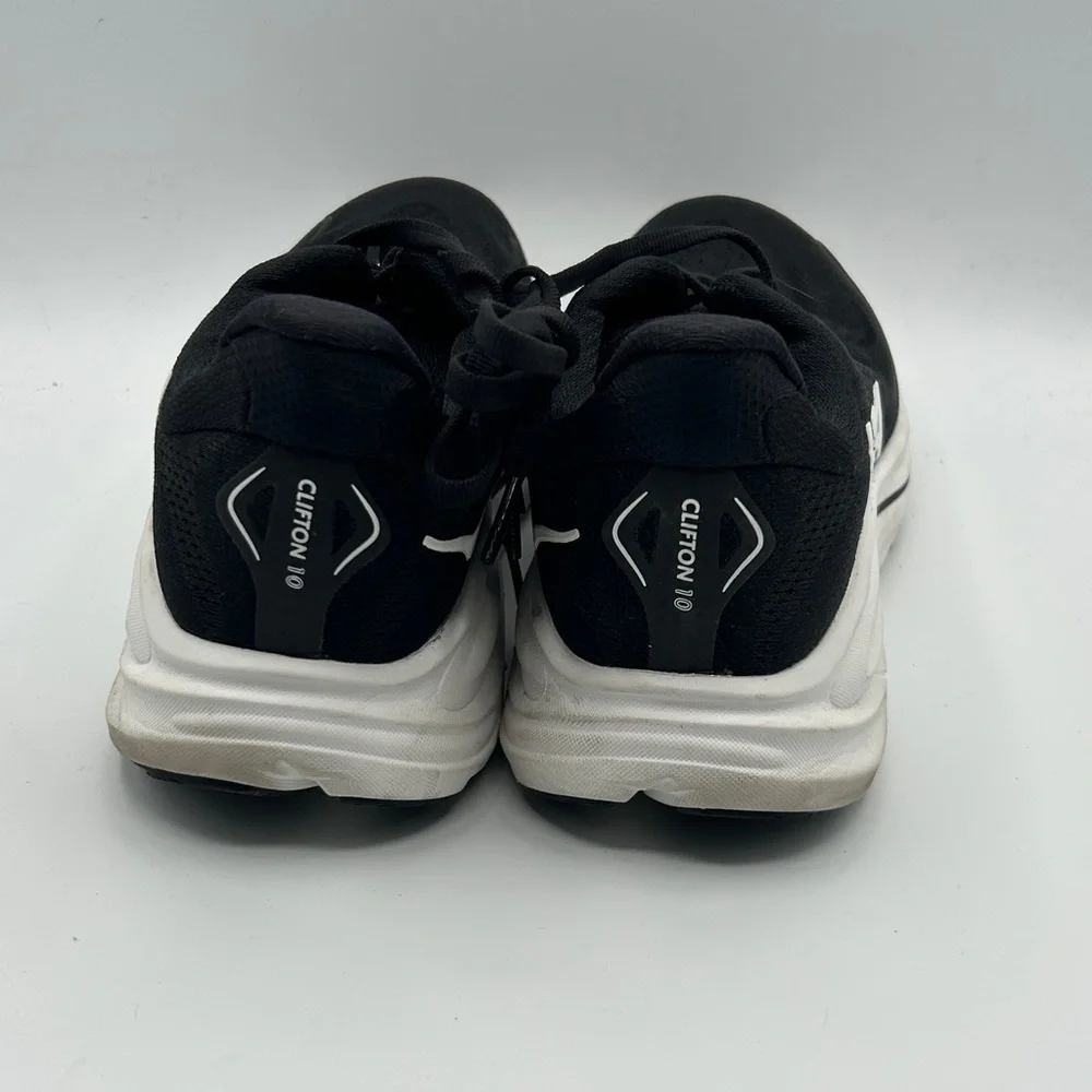 Hoka Clifton 10 Womes 9B Black and White Athletic Sneakers S22 - Picture 2 of 8